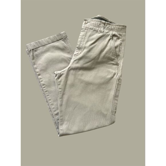 L.L. Bean Mens Beige Utility Cargo Pants With Side Pockets & Belt Loops - Picture 5 of 13